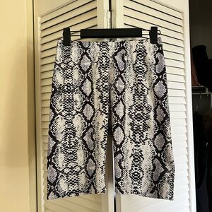 Snakeskin Print Shorts